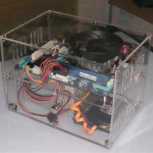 透明机箱可订做各款 DIY个性 化透明双层亚克力电脑机箱结实牢固