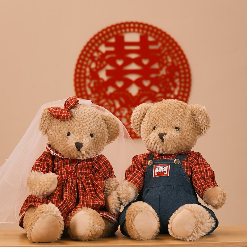 压床娃娃结婚新款高档浪漫x婚礼婚房布置公仔一对新婚礼物送人