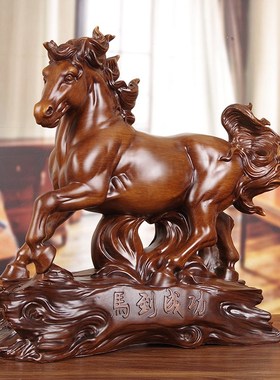 马到成功马摆件生肖n马工艺品招财办公室装饰公司乔迁新店开业礼
