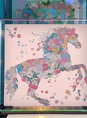 亚克力丝巾挂画小众艺术多巴胺客厅装饰画入户玄关正对门过道壁画