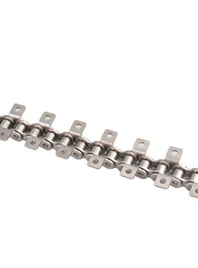 304不锈钢弯板h链条 单侧双孔 双侧单孔06B 08B 10A 12A工业输送