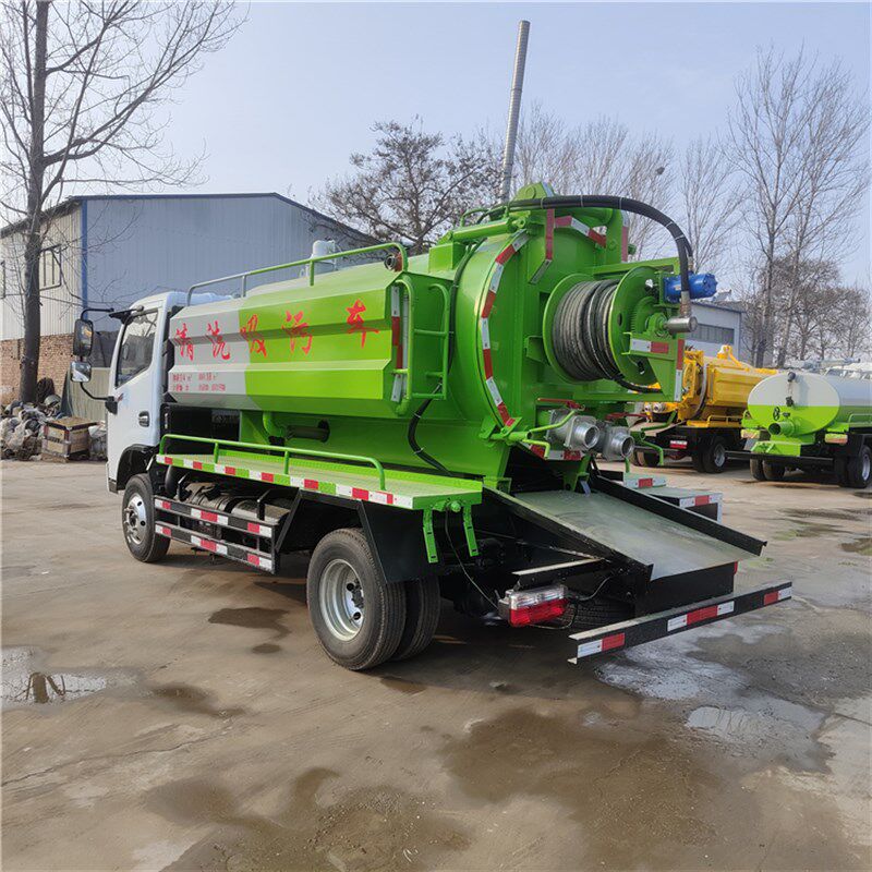 国六东风4+2蓝牌高压管道疏通清洗吸污车抽粪吸粪车C证大型吸污车
