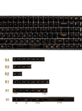 PC白透黑透132键980/96/84/68/64/108/87/61/NJ80/75个性高透球帽