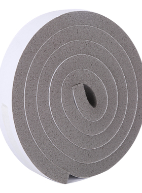 灰色海绵单面防撞l条密封胶条推拉门防风门缝窗户挡风缓冲填缝神