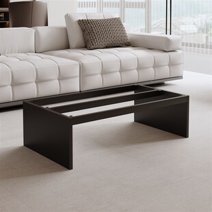 铁艺意式悬浮茶几腿岩板茶台支架客厅奢石方形底座V大理石桌腿定