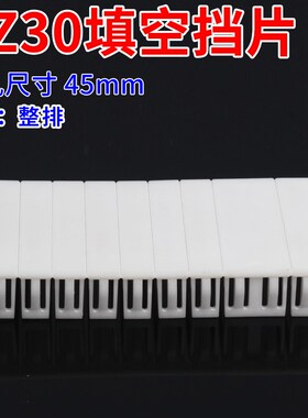 1PC45挡板 C65挡片 DZ47塑料填充板 PZ30配电箱塑料填空片连体排