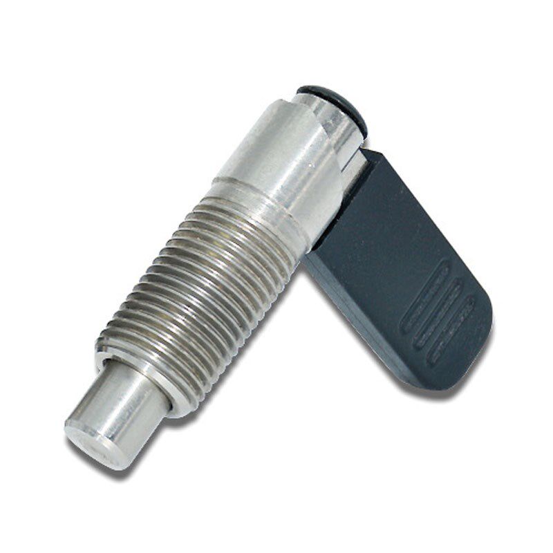 不锈钢细牙L型带锁分度销SPXVB16-6/8/10SPXVBK20-8/10旋钮柱塞12