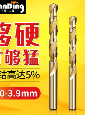 麻花钻3.0 3.1 3.2 3.3 3.4 3.5 3.6 3.7 3.8 3.9mm钻头金属打孔