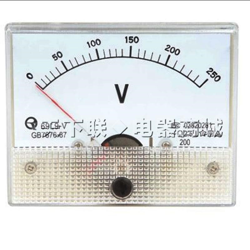 定制69c9直流单向指针电压表69L9交流电压表电流表50A250V小表头