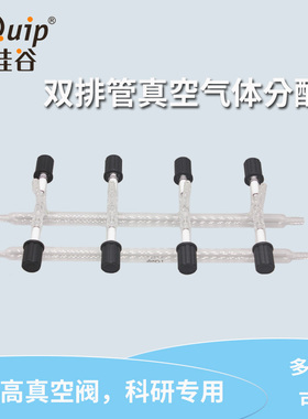 芯硅谷 D492335 双排管真空气体分配器(具高真空阀) 多规格可选