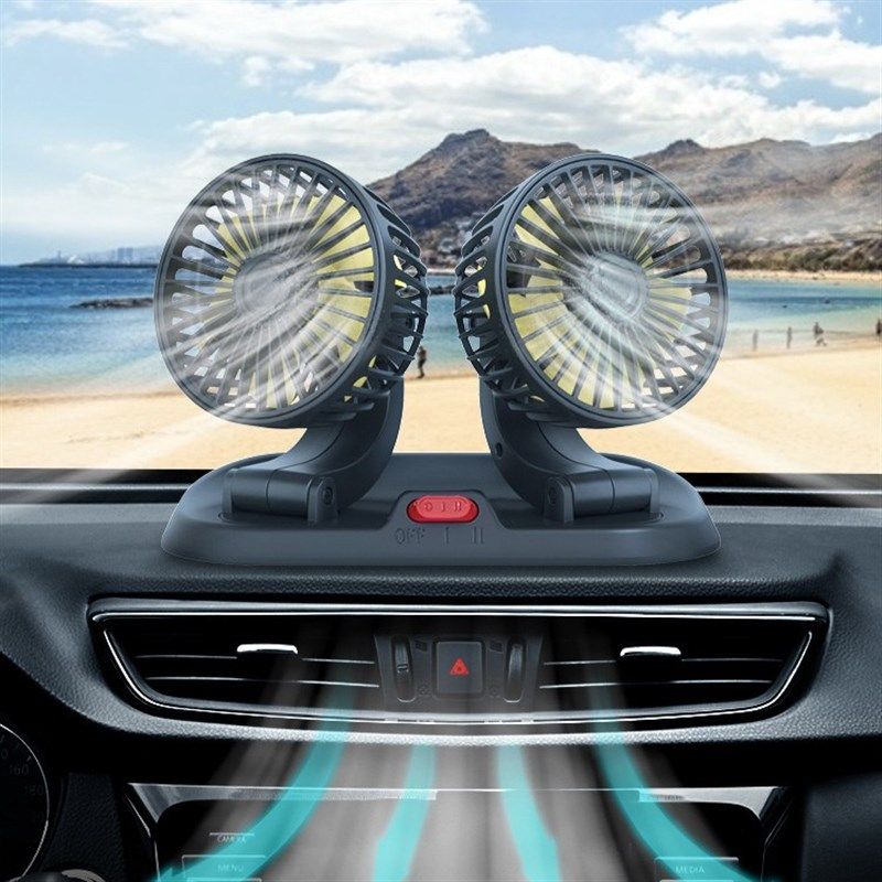 车载用品12V24v大货车风扇双头制冷大风力USB小型汽车电风扇通用,工业油品/胶粘/化学/实验室用品,马弗炉/电阻炉/实验炉,淘宝优惠券,粉丝福利购,淘宝优惠卷