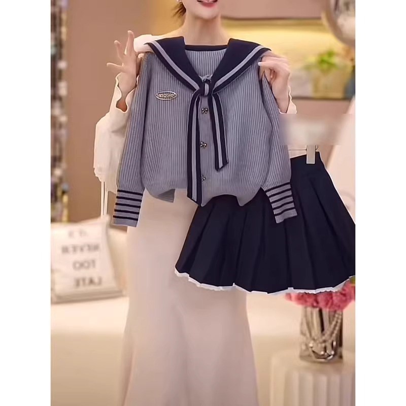 女童春装2025新款连衣裙儿童网红洋气时髦两件套春秋女孩时尚衣服
