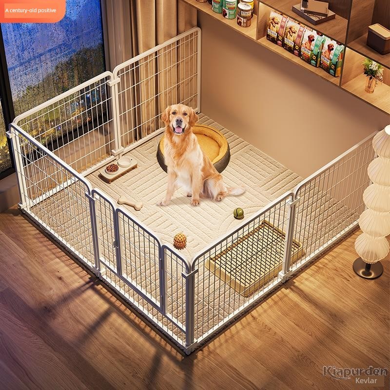宠物围栏狗室内大狗笼小型和中型狗金毛猎犬柯基围栏犬舍厕所