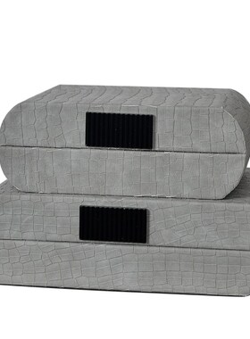 现代极简样板房书房书柜桌v客厅酒柜餐边柜收纳柜软装饰品陈列摆