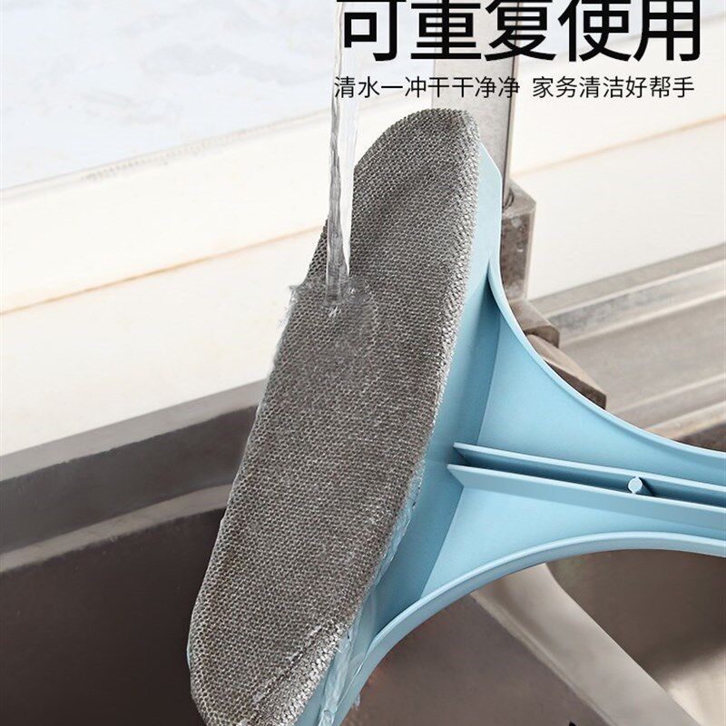 纱窗刷清洗神器擦窗户刮玻璃免拆洗沙窗网家用P长柄刷子清洁双面