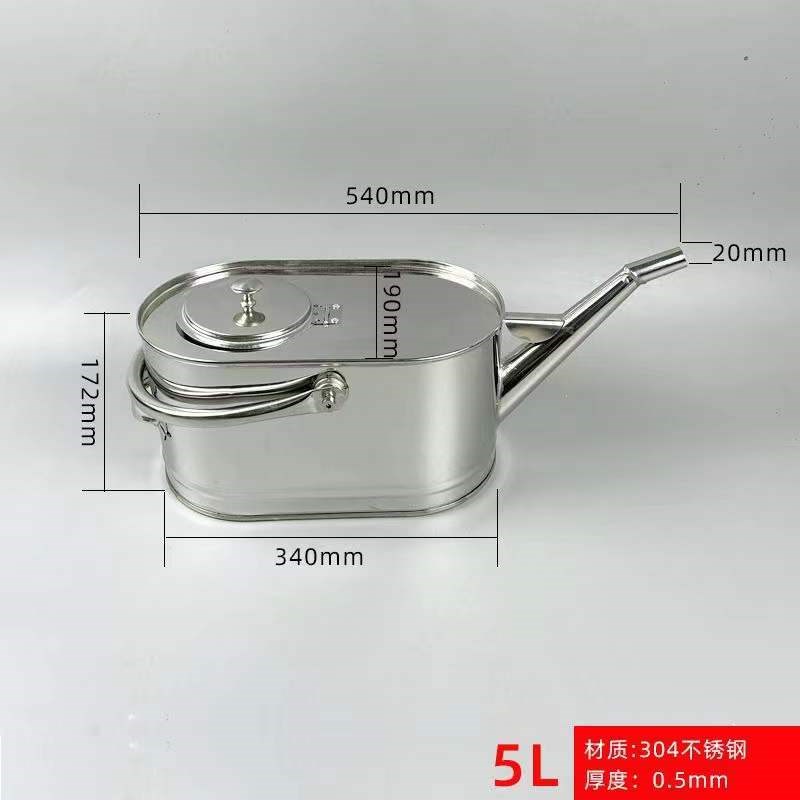 不锈钢加油桶长嘴带盖汽油桶长嘴加油壶3K04不锈钢加油壶手提长嘴