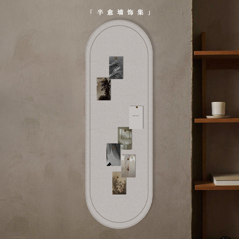 玄关毛毡板墙贴软木m板告示自粘客厅幼儿园装饰免打孔照片墙留言