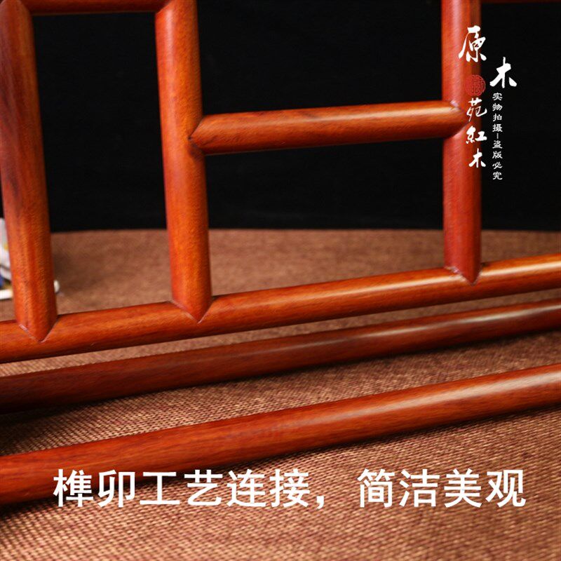 红木毛笔架毛笔挂大号酸枝木明式笔架笔搁 实木仿古W榫卯笔架文房
