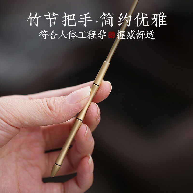升级纯铜香c道套装打香篆工具用品香勺檀香粉制作塔香莲花香篆用