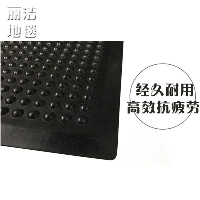 防滑黑橡胶地垫厨房酒店吧台工厂车间耐油防疲劳按Z摩脚垫新品