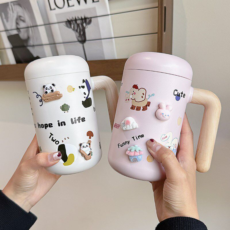 316陶瓷内胆保i温杯女生便携咖啡随行杯茶水分离水杯子2024新款男