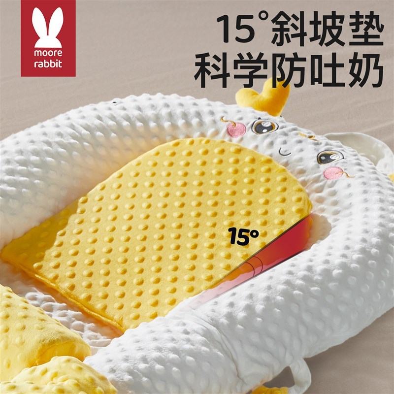 优床婴儿新生防压落地醒s神器防惊跳吐奶L宝宝睡垫安抚折叠安睡.