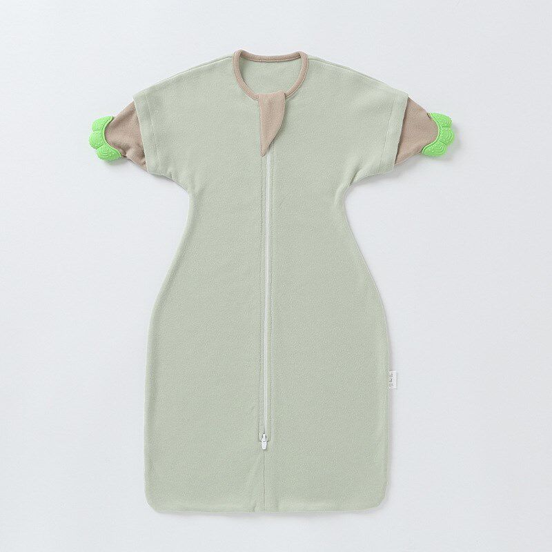 新生婴儿睡袋春秋冬厚款德绒安抚初生宝宝防惊跳T神器襁褓包被拆