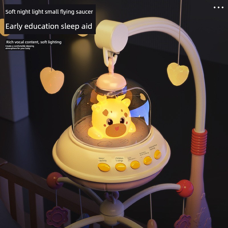 新的旋转床铃婴儿玩具夜光床头铃0-3岁多功能睡眠音乐Y摇铃婴幼儿