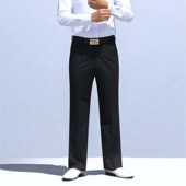 裤 中年抗皱修身 长裤 夏季 子垂感柔软西裤 直筒西装 弹力男士 男 新款