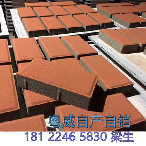 透水砖环保彩砖 导盲砖 人行道地G面砖 停车场砖 公园路面砖