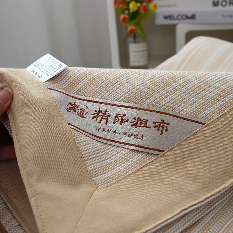 超凉感加厚老粗布凉席,亚麻床D单单件三件套不移位夏凉夏天