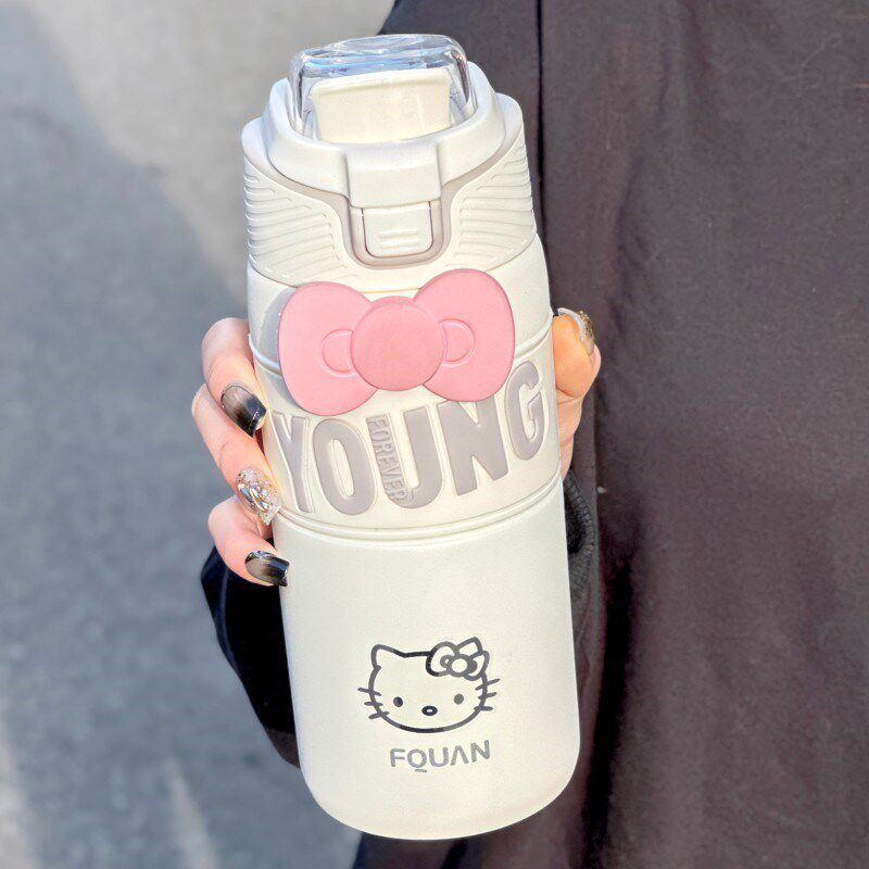 高颜值保温杯冬天女生2025新款运动水杯学生茶水分离直饮便携杯子