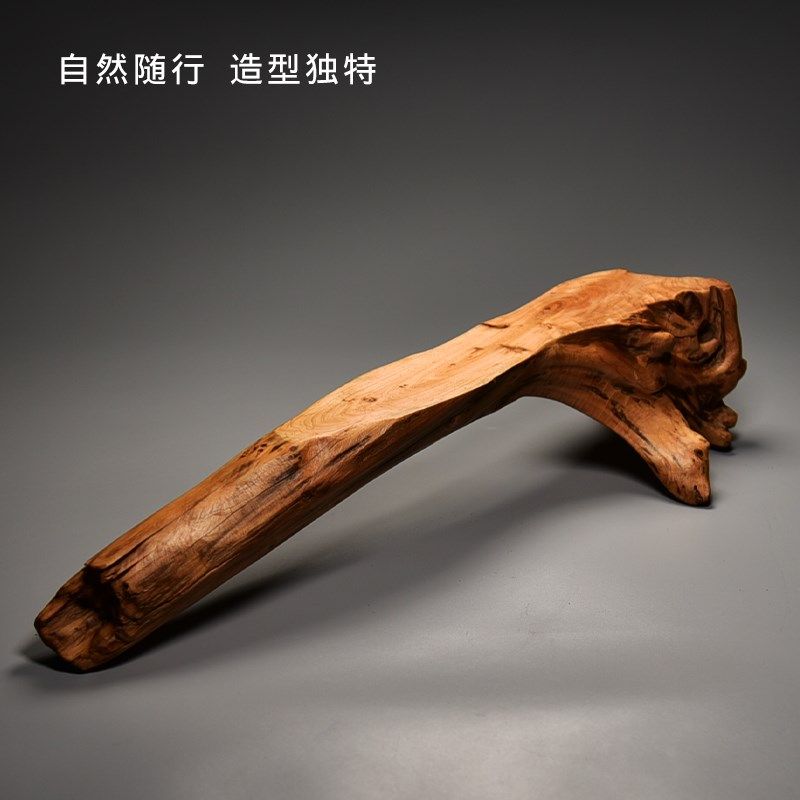 风化枯木摆d件装饰品黄柏根雕根艺盆景底座功夫茶道干泡茶台茶空