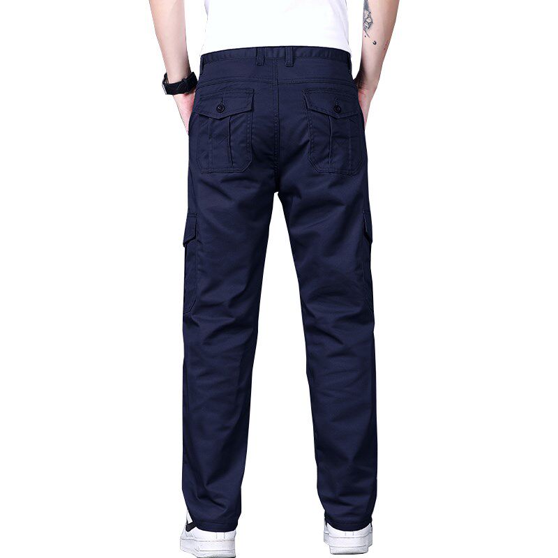 夏季宽松6袋工装裤男士工地抗撕裂透气耐磨耐P脏工地免烫工作长裤