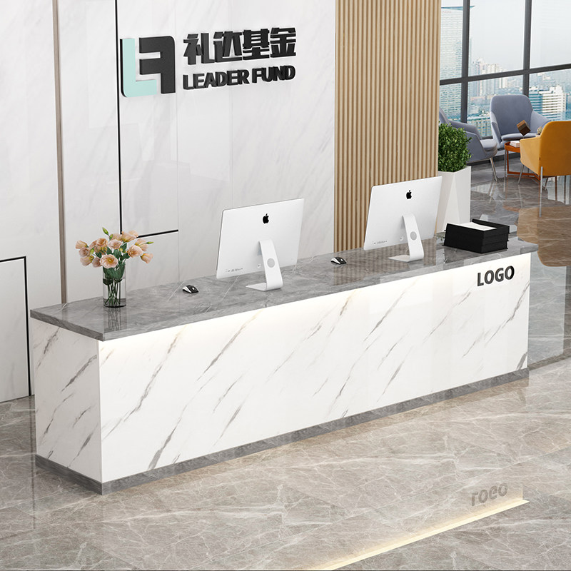 公司前台接待g台店铺商用中介办公桌图文店物业旅行社吧台收银台