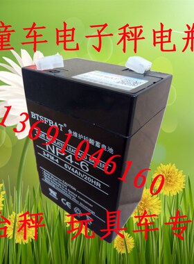 通用桦利泰/KONITA/YUMA/天石力/儿童车电瓶电池3-fm-4/Hr6V4.5AH