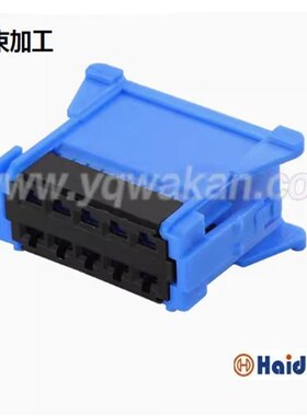 DJ7106G-2.8-21 蓝色10孔标致鼓风机暖风机汽车接插件 98174-1004