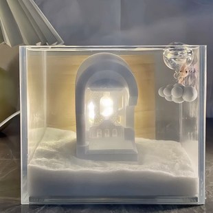 泰国斗鱼鱼缸造景手工滴胶树脂 古罗马建筑风格宫殿 可泡水万神殿