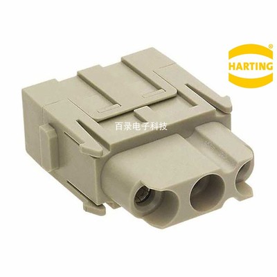 Harting 09140032702 HAN C 3芯 母头 40A模块 哈丁重载连接器