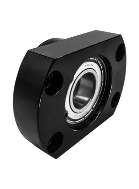 带扣环双轴承短对边法兰带座双轴承座组件BGCEB BFL71-6002ZZ钢制