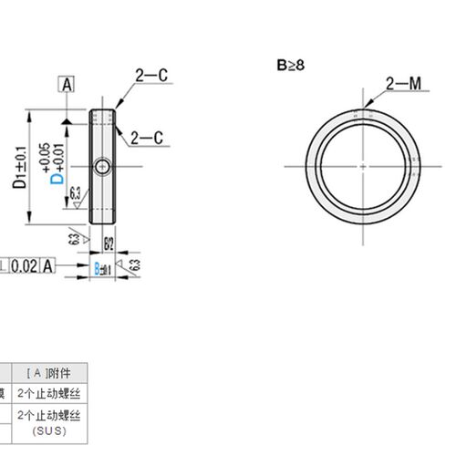 固定环 止动螺丝固定型 紧凑型SCCJ PSCCJ SSCCJ SCCJ15 SSCCJ25
