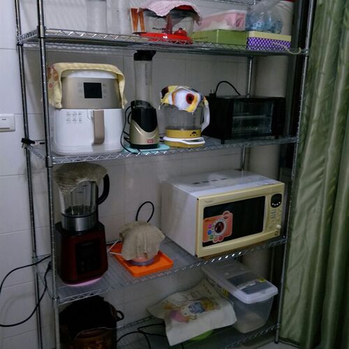 家用五层收纳架墙角置物架厨房落地储物架储物间阳台整理架5层架