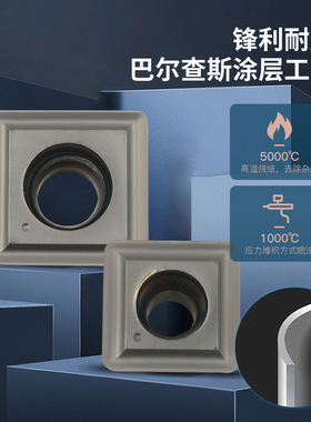 U钻刀片SP四方型暴力钻刀粒平底U钻喷水钻快递钻刀片SPMG06 07 09