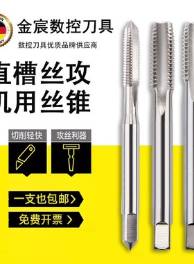 德国机用丝锥直槽丝攻牙M22x2x1.75x1.5x1.25x1x0.75x0.5m23*2.5