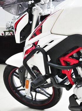 隆鑫VOGE无极机车LX300-6A LX300-6F 300R原车改装加装保险杠