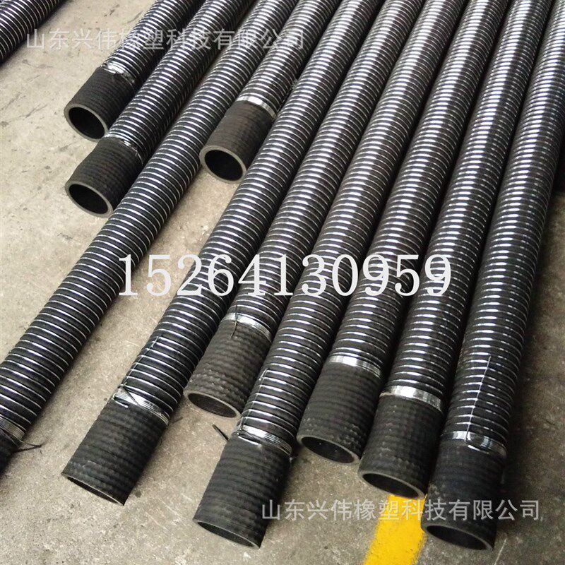 供应钢丝外铠排泥抽沙橡胶管水泥D车用钢丝外铠卸灰胶管质优价廉