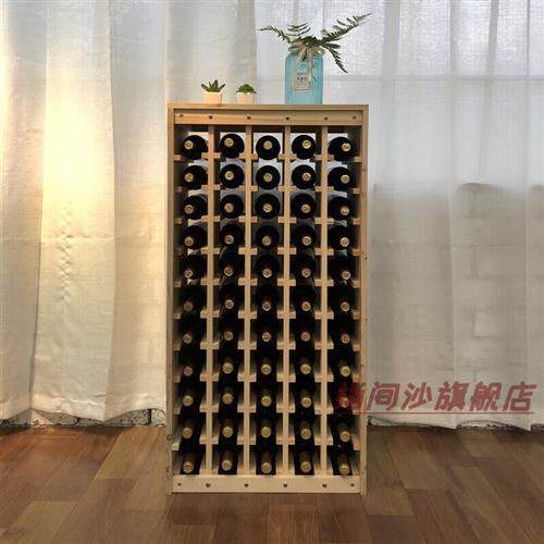 红酒架子 木e制实木红酒架2F窖酒酒柜2F展示储存酒1架2F木制架2F