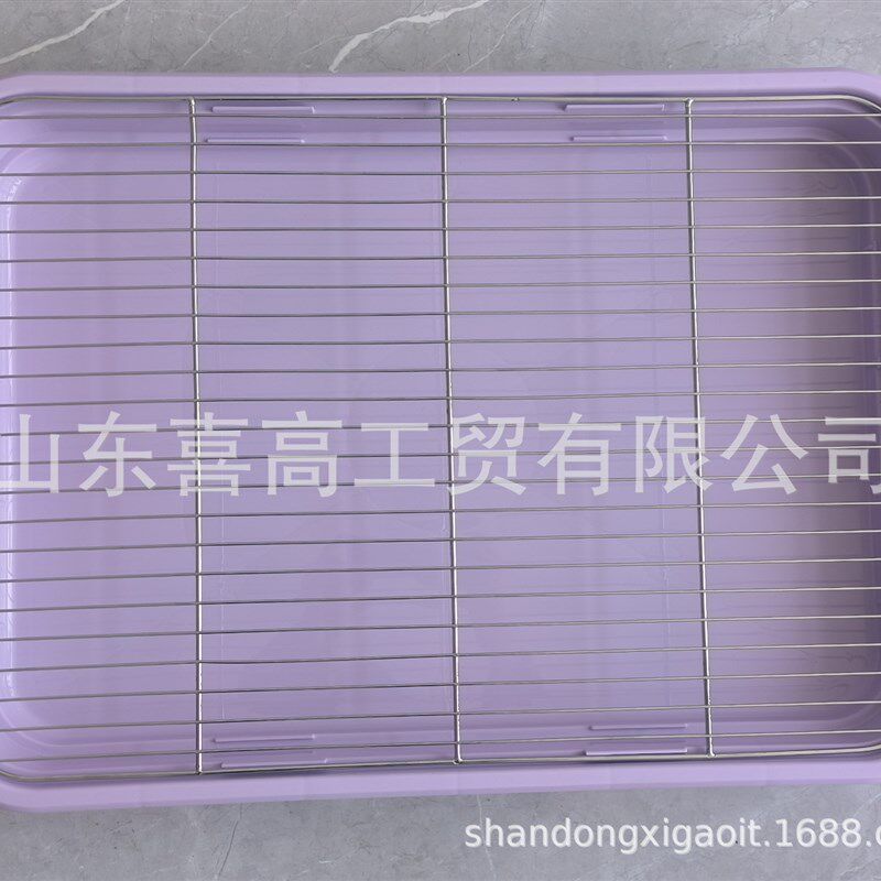 爪墅狗厕所不锈j钢网架狗便盆宠物狗屎盆防踩屎防踩尿宠物狗砂盆
