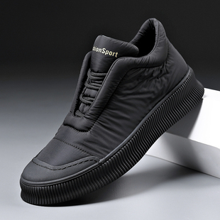 男士 马丁靴男高筒板鞋 2023春秋新款 加绒鞋 子男雪地棉鞋 休闲鞋 男鞋