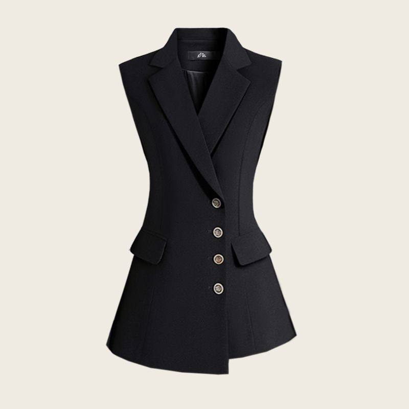 高端西装马甲女款背心坎肩修身无袖马夹24春秋季新款流行外套7501